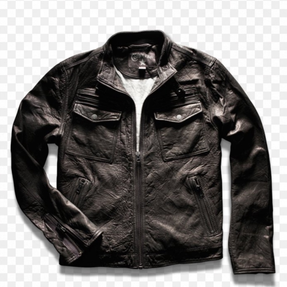 *RARE* Genuine Converse Leather Jacket